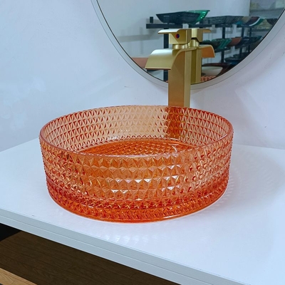 Kamar Mandi Kapal Wastafel Mangkuk Kaca Desain Italia Meja Meja Meja High End Wastafel