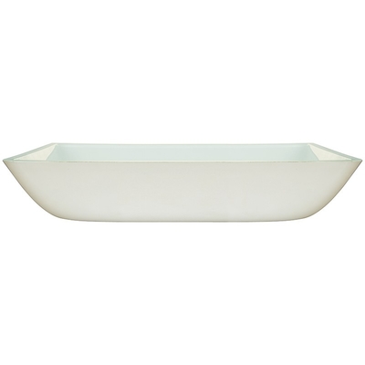 Alas Di Atas Meja Rectangular Vessel Sink Glass Bowl Meja Kamar Mandi