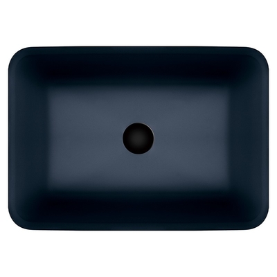 Kaca Tempered Warna Hitam Wastafel 12mm Acid Matt Counter Top Bowl Wastafel