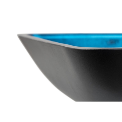 Wastafel Wastafel Kamar Mandi Persegi Panjang Turquoise Wastafel Top Mount