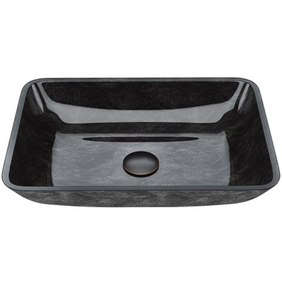 Wastafel Kamar Mandi Hijau Tua 18 Inch Grey Onyx Handmade Rectangular