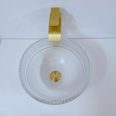 Wastafel Kamar Mandi Deep Raised Bowl Vessel Crystal Clear Washing