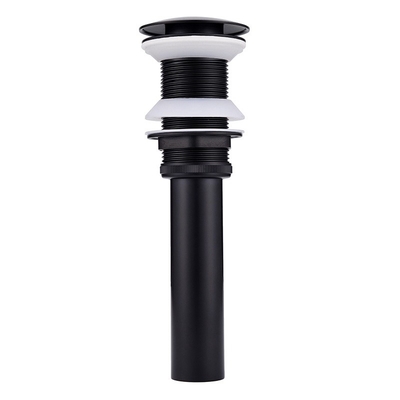 Pop Up Water Brass Waste Drain Pump Faucet Sink Basin Wastafel Matt Black Finish