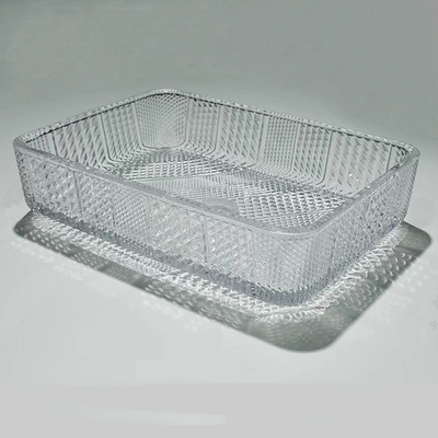 Meja Wastafel Kaca Persegi Panjang Top 12 Inch Crystal Clear