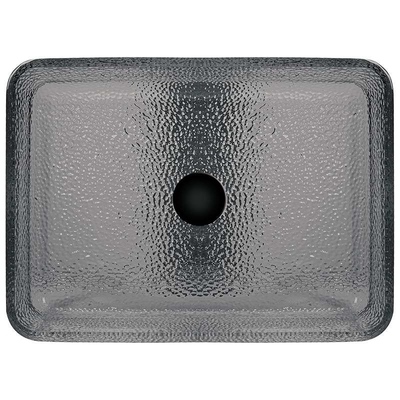 Wastafel Wastafel Persegi Panjang Abu-abu Berasap Kamar Mandi Halus 105mm