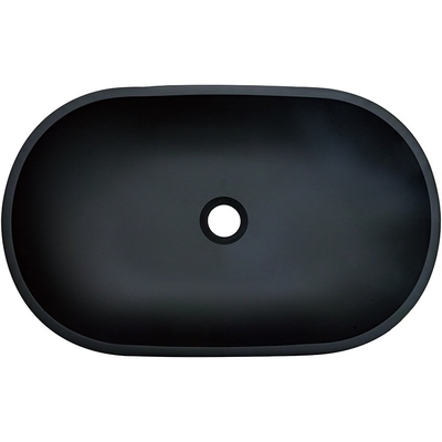 Wastafel Kapal Berbentuk Hitam Oval, Kamar Mandi Anti Karat