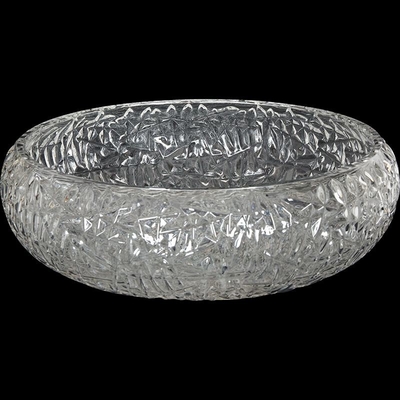 Bentuk Bola Mangkuk Bulat Kamar Mandi Wastafel Kapal 170mm Crystal Clear Countertop Mounted
