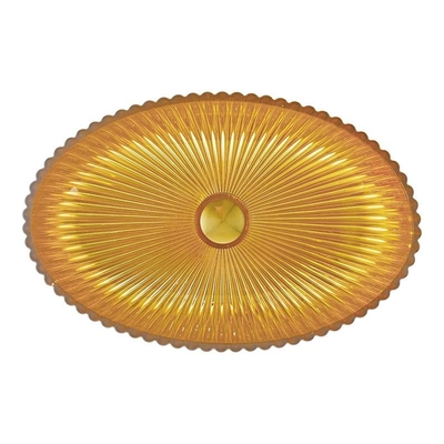 OEM Kokoh Kaca Vessel Basin 18k Warna Emas Interior 135mm Tinggi