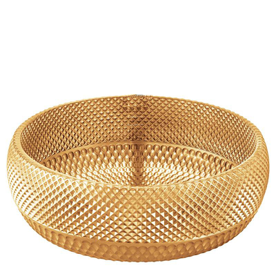 Wastafel Kaca Bulat 420mm Cuci Tangan 45mm Dia Tidak Ada Lubang