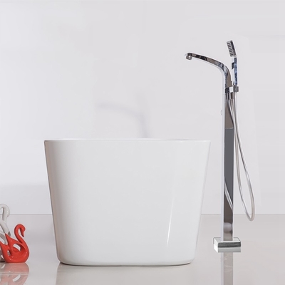 Elegant Rectangular Soaking Acrylic Freestanding Bath With Bath Waste Included (Mengendam Acrylic Yang Elegant)