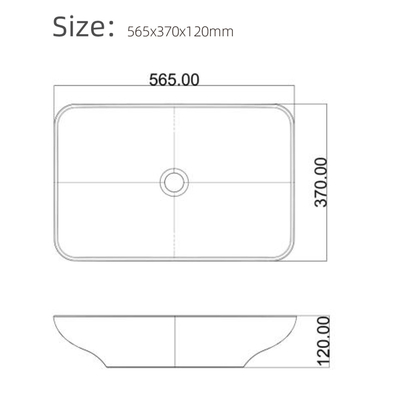 Single Bowl Matte Cement Basin Untuk Kamar Mandi Industri Cuci Tangan