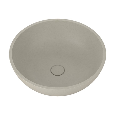 Elegant Round Art Beton Wash Basin Tanpa Overflow Cold Beton Grey