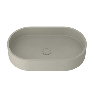Pop Up Drain Concrete Wash Basin Oval Bentuk Kamar Mandi wastafel
