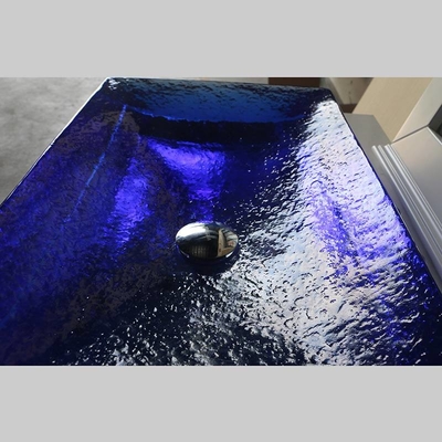 Kaca Kaca Kamar Mandi Cuci Baskom Biru Langit Warna 40KG Berat Tangki wastafel