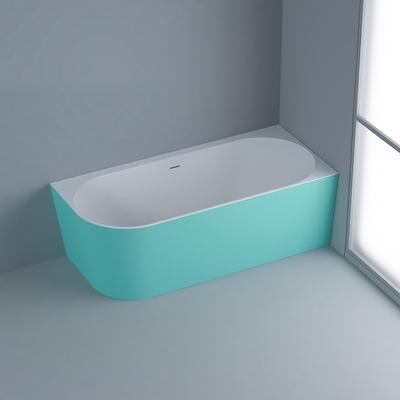 Acrylic segar bebas berdiri bak mandi Putih Warna Disesuaikan Untuk kamar mandi