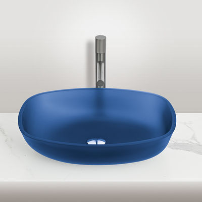 Bentuk Melon Musim Dingin Matt Black Vessel Vanity Basin Tidak ada overflow Tidak ada lubang keran lubang tunggal